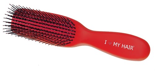 Парикмахерская щетка I LOVE MY HAIR 1501S красная матовая - фото 11596