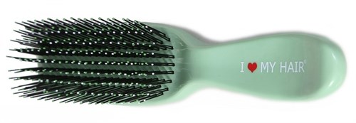 Парикмахерская щетка I LOVE MY HAIR 1501S зеленая матовая - фото 11598