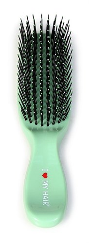 Парикмахерская щетка I LOVE MY HAIR 1501S зеленая матовая - фото 11599