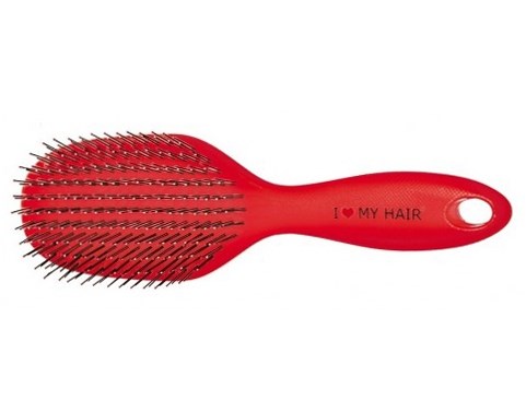 Парикмахерская щетка I LOVE MY HAIR ILMH 1502 красная глянцевая - фото 11687