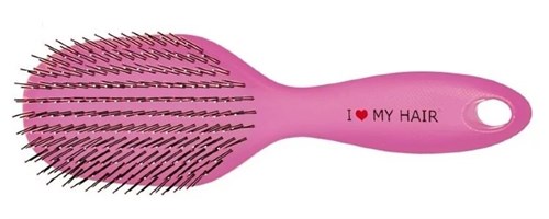 Парикмахерская щетка I LOVE MY HAIR ILMH 1502 розовая глянцевая - фото 11688