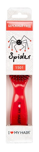 Щетка ILMH "Spider Classic" 1503 красная глянцевая S - фото 12425